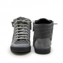 CHANEL sneakers in grey denim and suede size 39.5