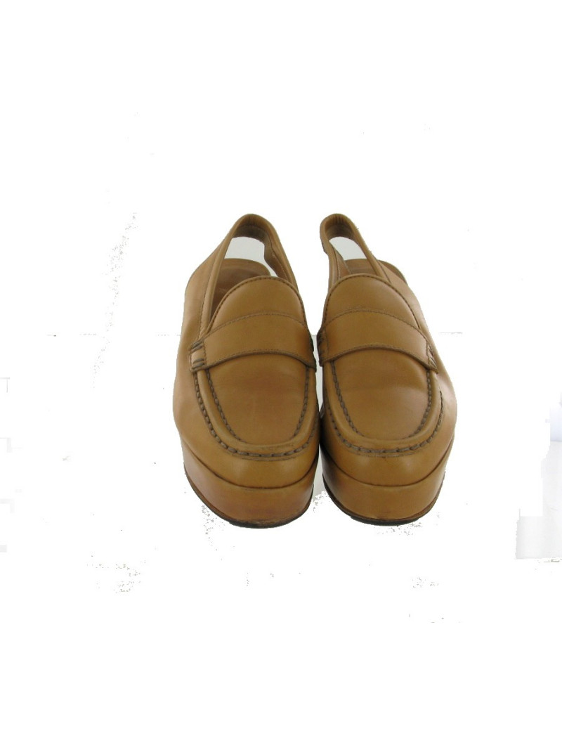 Escarpins T35 HERMES cuir gold