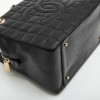 CHANEL tote bag in black quilted leather