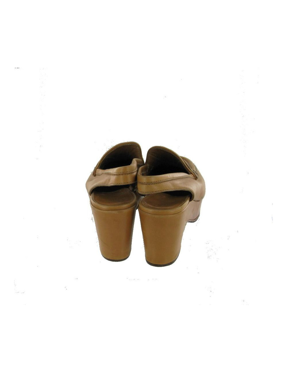 Escarpins T35 HERMES cuir gold