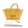 CELINE luggage bag in yellow grained leather