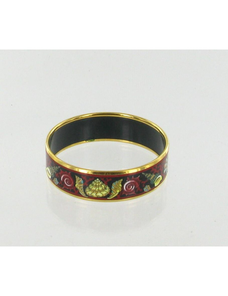 Bracelet HERMES  en émail "Coquillage"