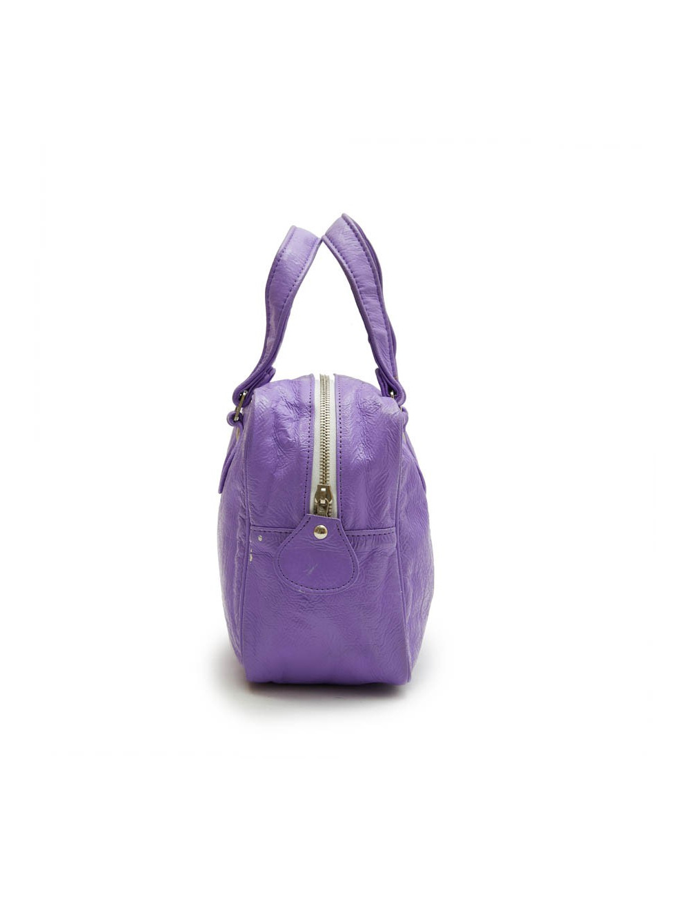 Sac COURREGE cuir veilli verni violet