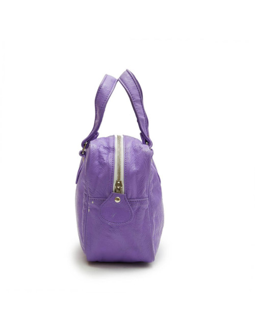 Sac COURREGE cuir veilli verni violet