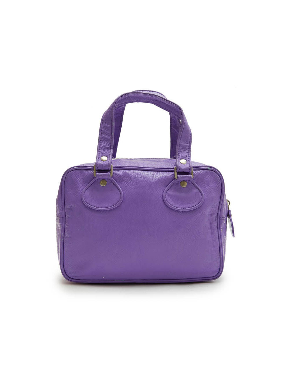 Sac COURREGE cuir veilli verni violet