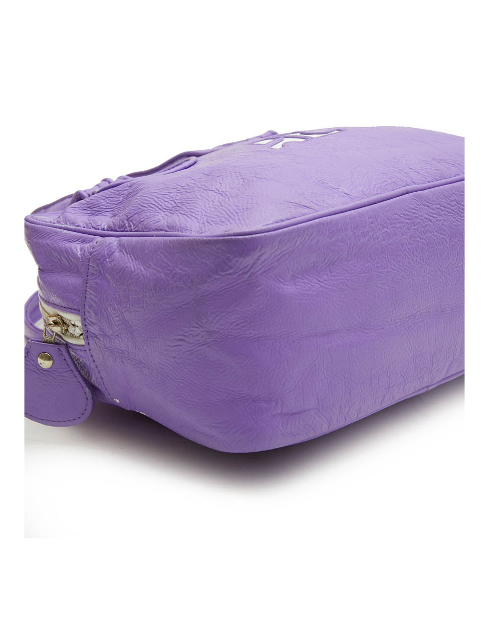 Sac COURREGE cuir veilli verni violet