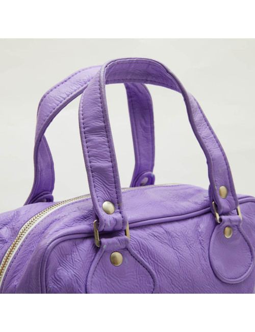 Sac COURREGE cuir veilli verni violet