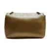 CHANEL flap bag in coppered golden leather