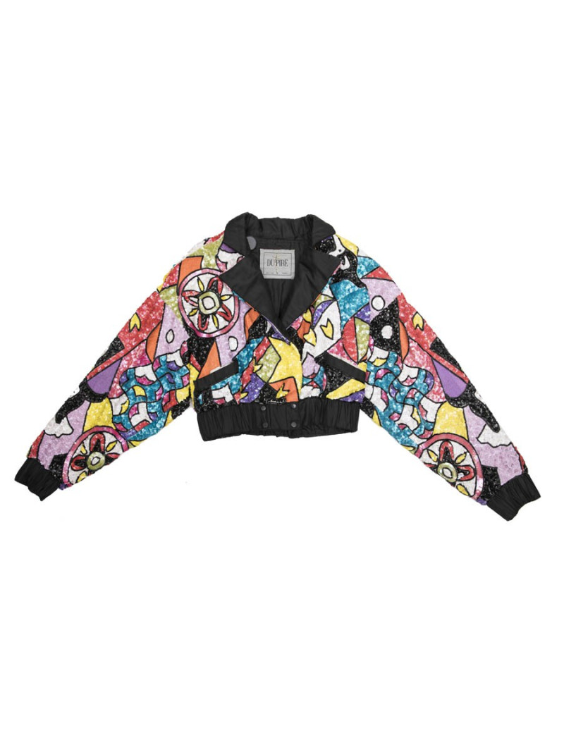Blouson YSA DUPIRE T 40 Pailettes multicolores