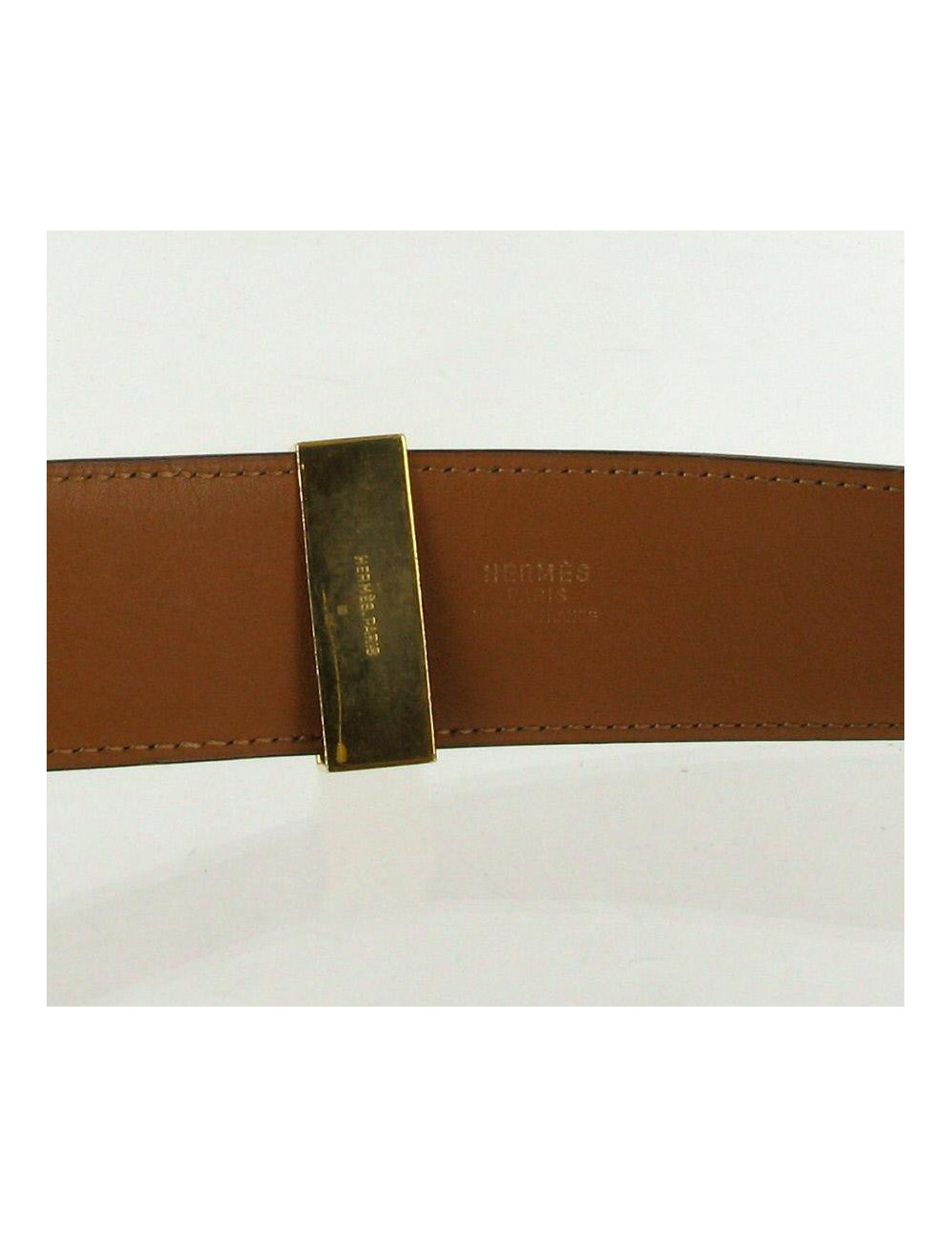 Ceinture T72 HERMES vintage "COLLIER DE CHIEN" vintage en box noir