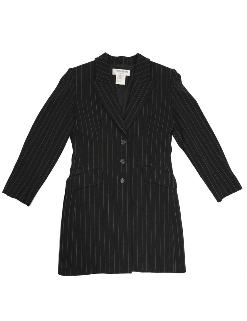 Vlongue t36 YSL  SAINT LAURENT rayée gris foncé