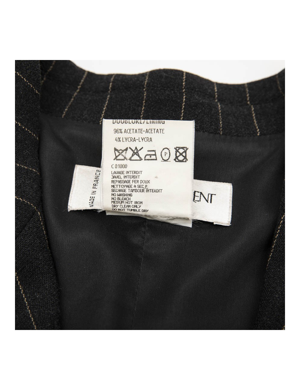 Vlongue t36 YSL  SAINT LAURENT rayée gris foncé