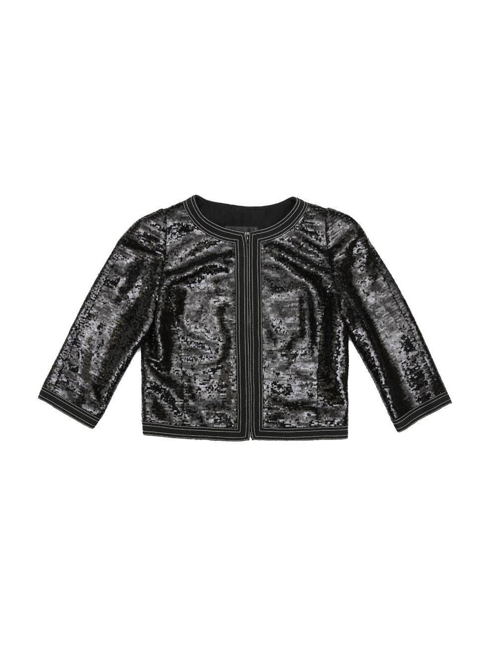 Veste 34 CHANEL à sequins noirs