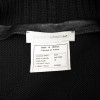 PACO RABANNE long coat 38FR in black wool and leather