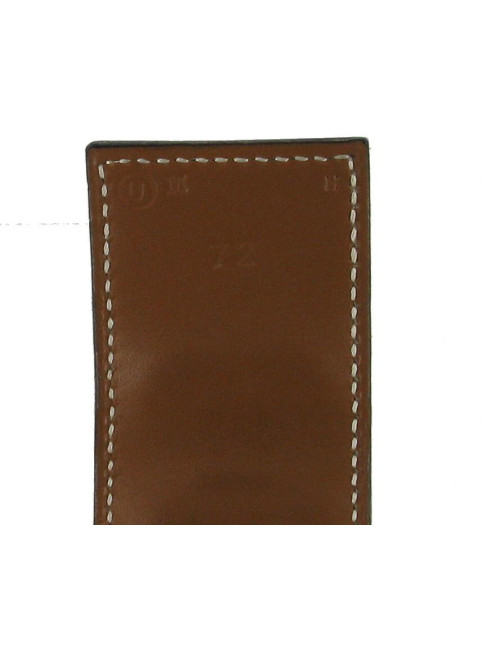 Ceinture T72 HERMES vintage "COLLIER DE CHIEN" en cuir courchevel gold