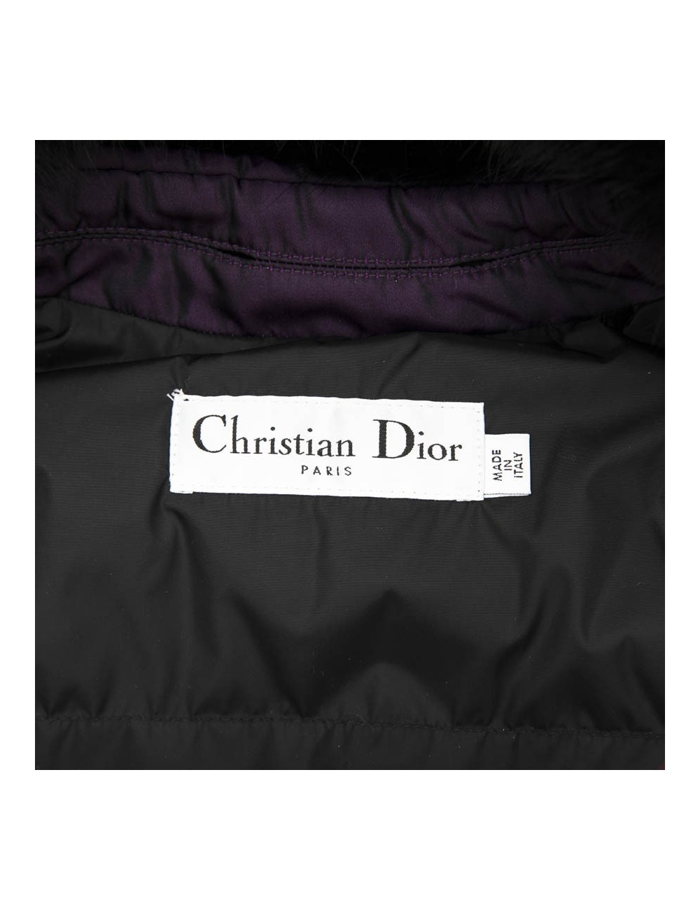 Doudoune CHRISTIAN DIOR violet moiré