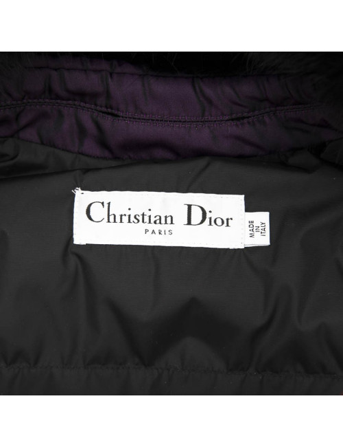 Doudoune CHRISTIAN DIOR violet moiré