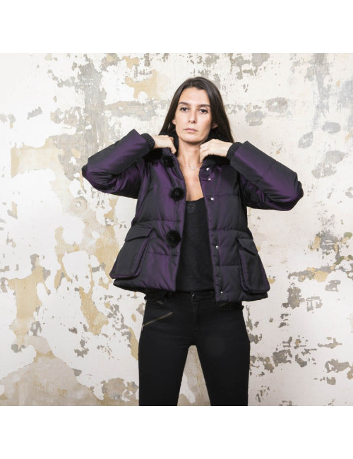 Doudoune CHRISTIAN DIOR violet moiré