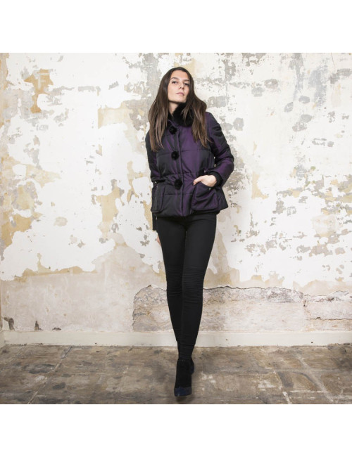 Doudoune CHRISTIAN DIOR violet moiré