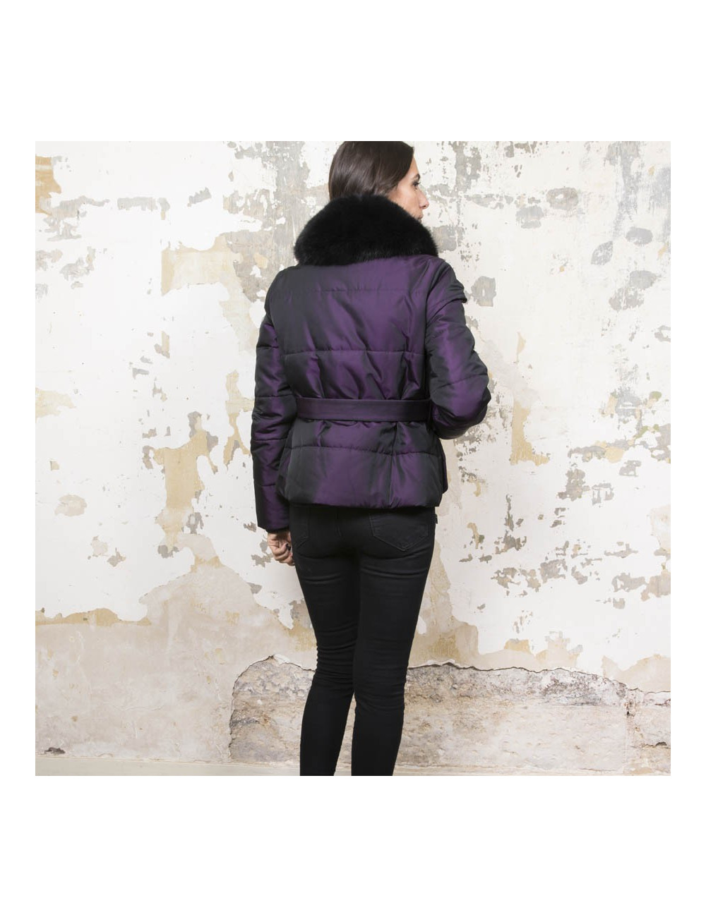 Doudoune CHRISTIAN DIOR violet moiré