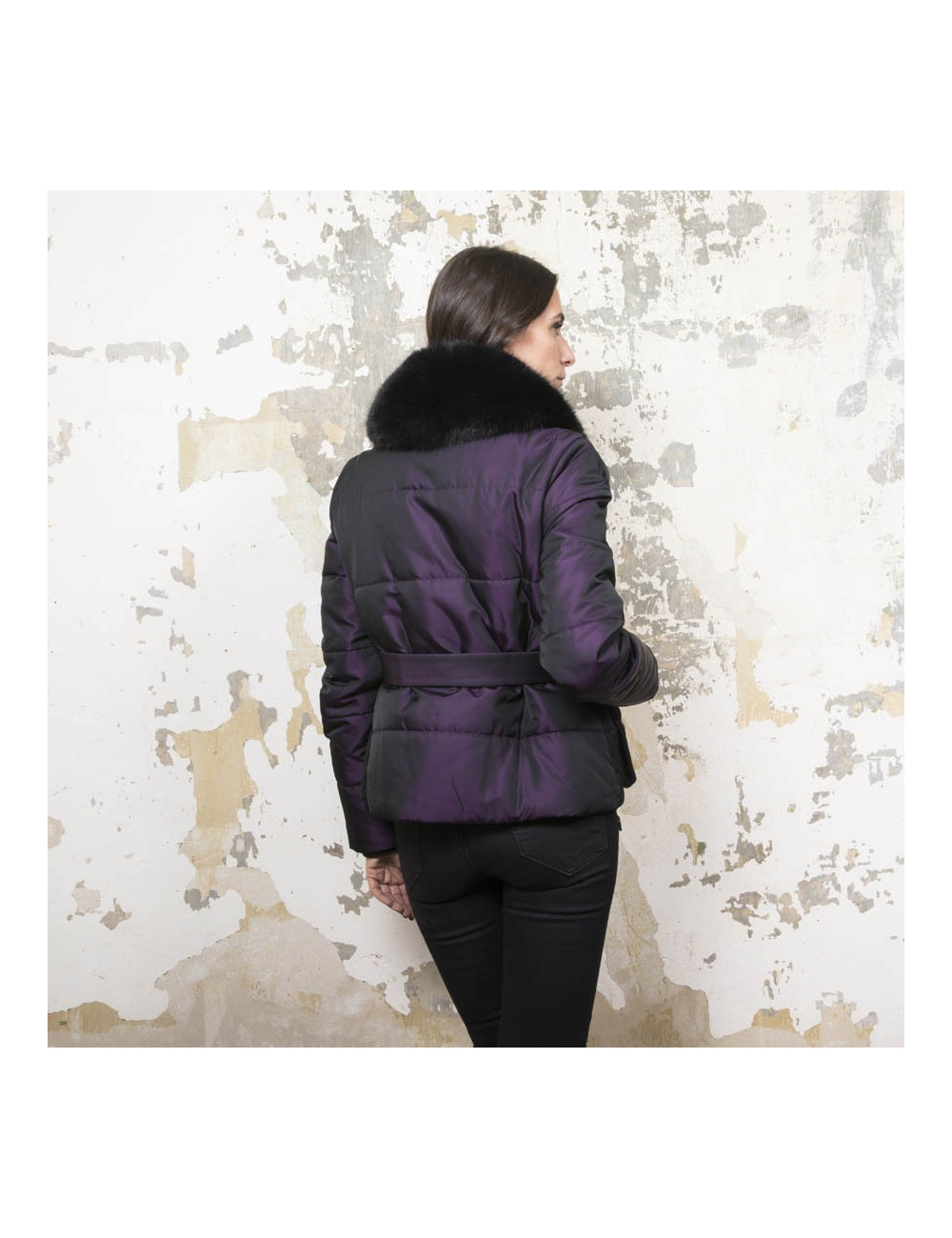 Doudoune CHRISTIAN DIOR violet moiré