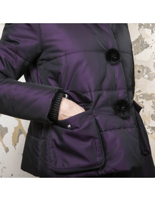 Doudoune CHRISTIAN DIOR violet moiré