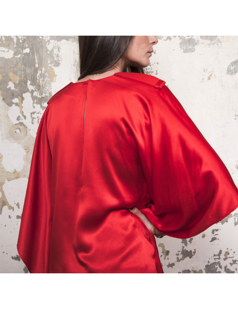 GIVENCHY Blouse 38FR in red silk