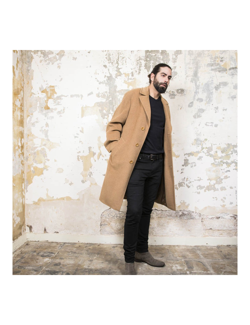 Manteau KENZO  camel T 50 Homme