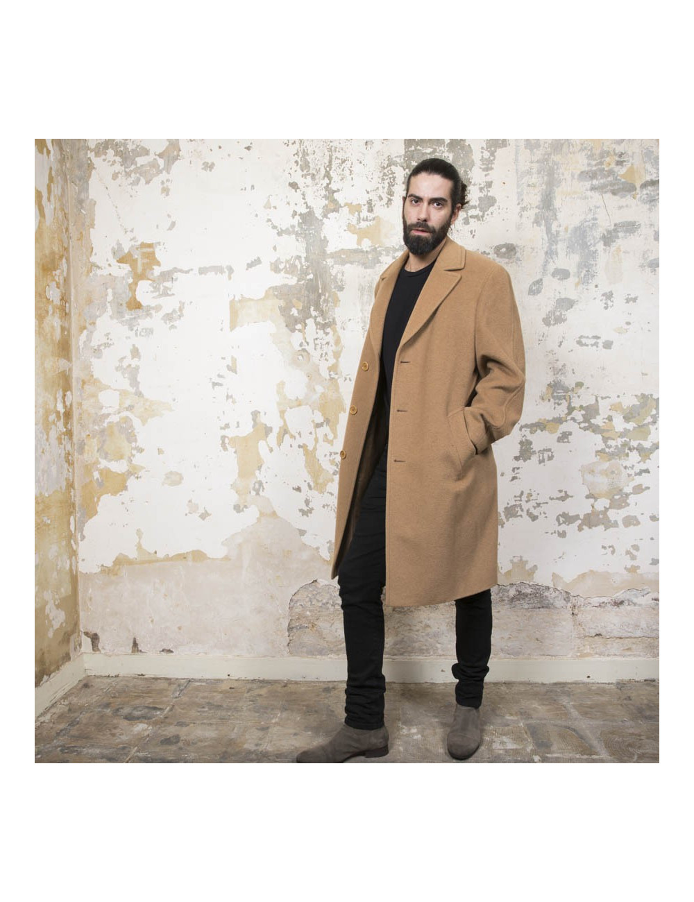 Manteau KENZO  camel T 50 Homme