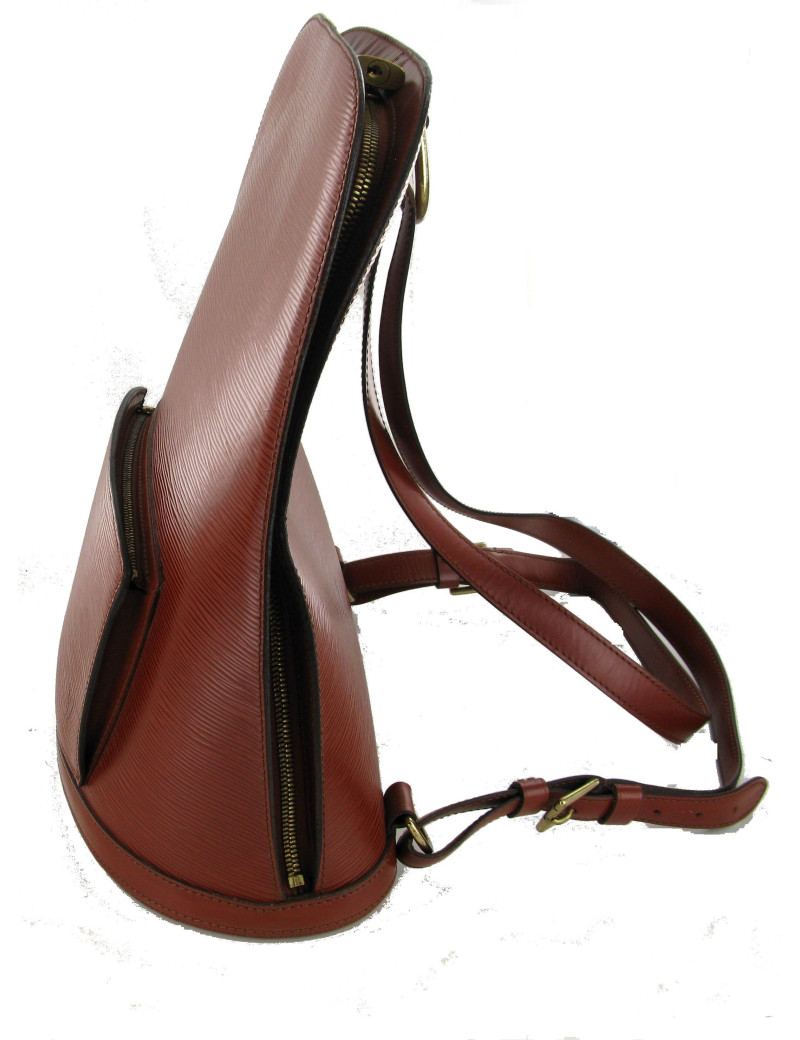 Sac à dos LOUIS VUITTON en cuir épi cacao