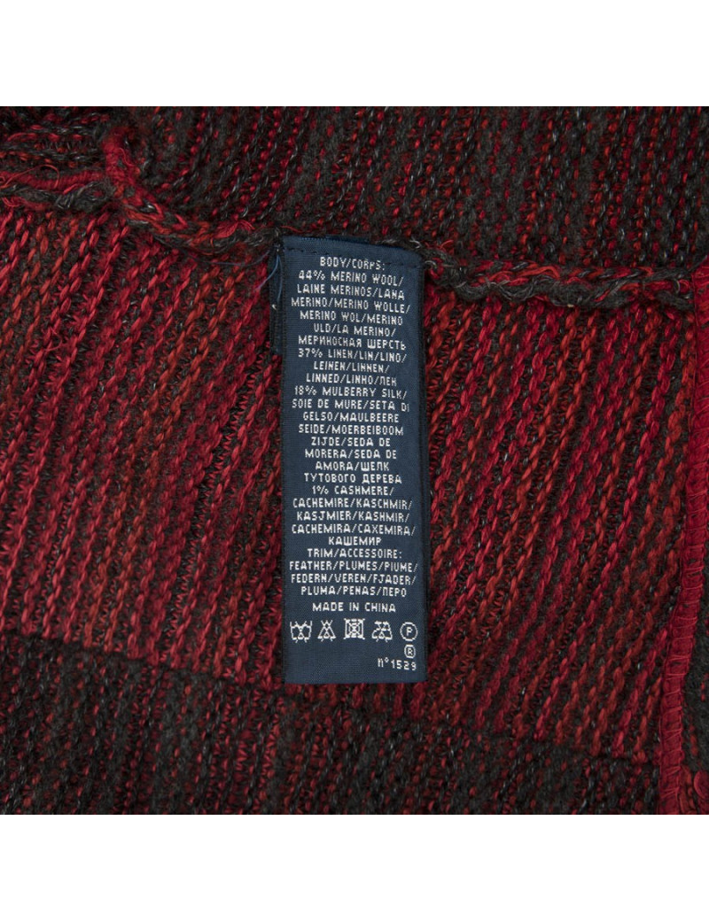 Gilet RALPH LAUREN col en plume noire