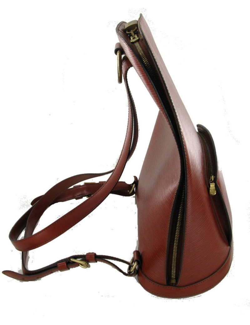 Sac à dos LOUIS VUITTON en cuir épi cacao