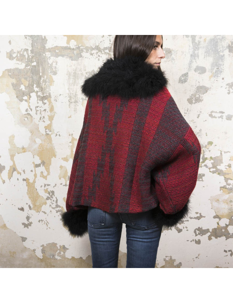 Gilet RALPH LAUREN col en plume noire