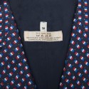 HERMES 'Tricolor flag' waistcoat in silk size 50