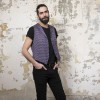 HERMES 'Tricolor flag' waistcoat in silk size 50