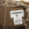 Robe CHANEL tweed et fausse fourrure T38