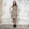 CHANEL dress in tweed and faux fur size 38FR 