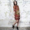 DOLCE & GABBANA T 36 dress with floral printed embossed polyester