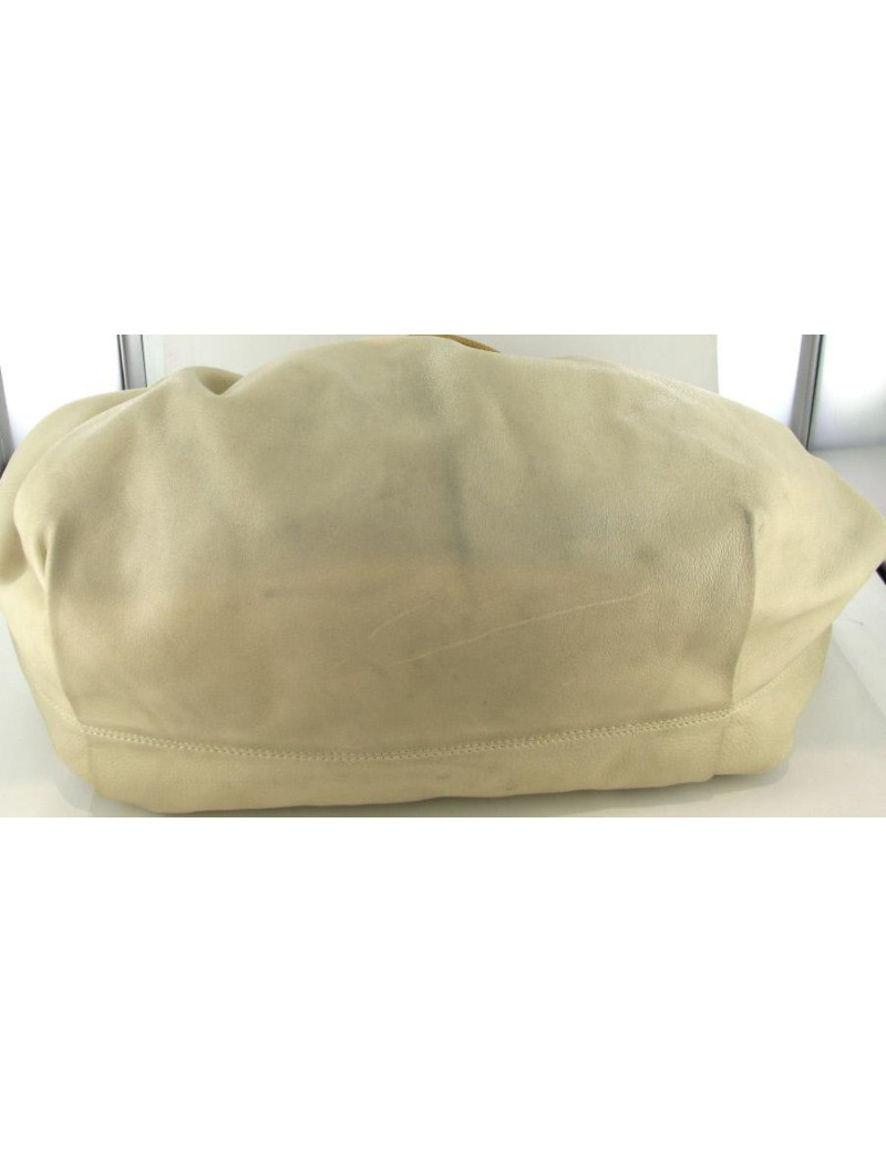 Sac besace LANVIN beige clair