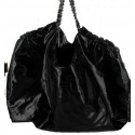 Bag CHANEL GM leather varnish black