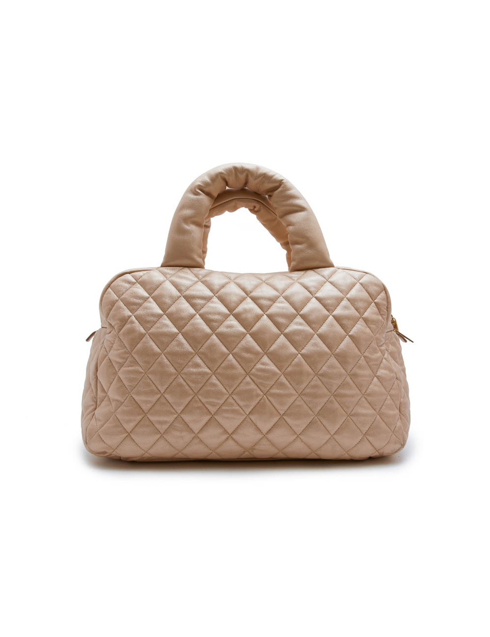 Sac Cocoon CHANEL cuir matelassé  or