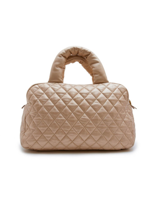 Sac Cocoon CHANEL cuir matelassé  or
