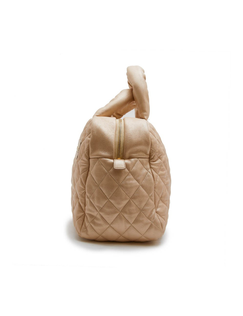 Sac Cocoon CHANEL cuir matelassé  or