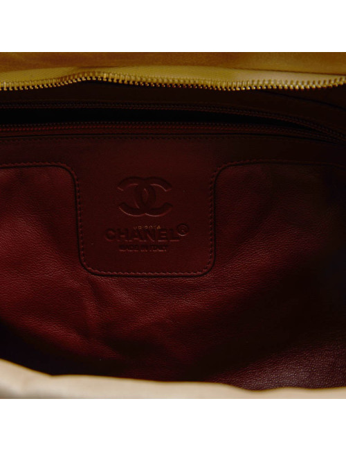 Sac Cocoon CHANEL cuir matelassé  or