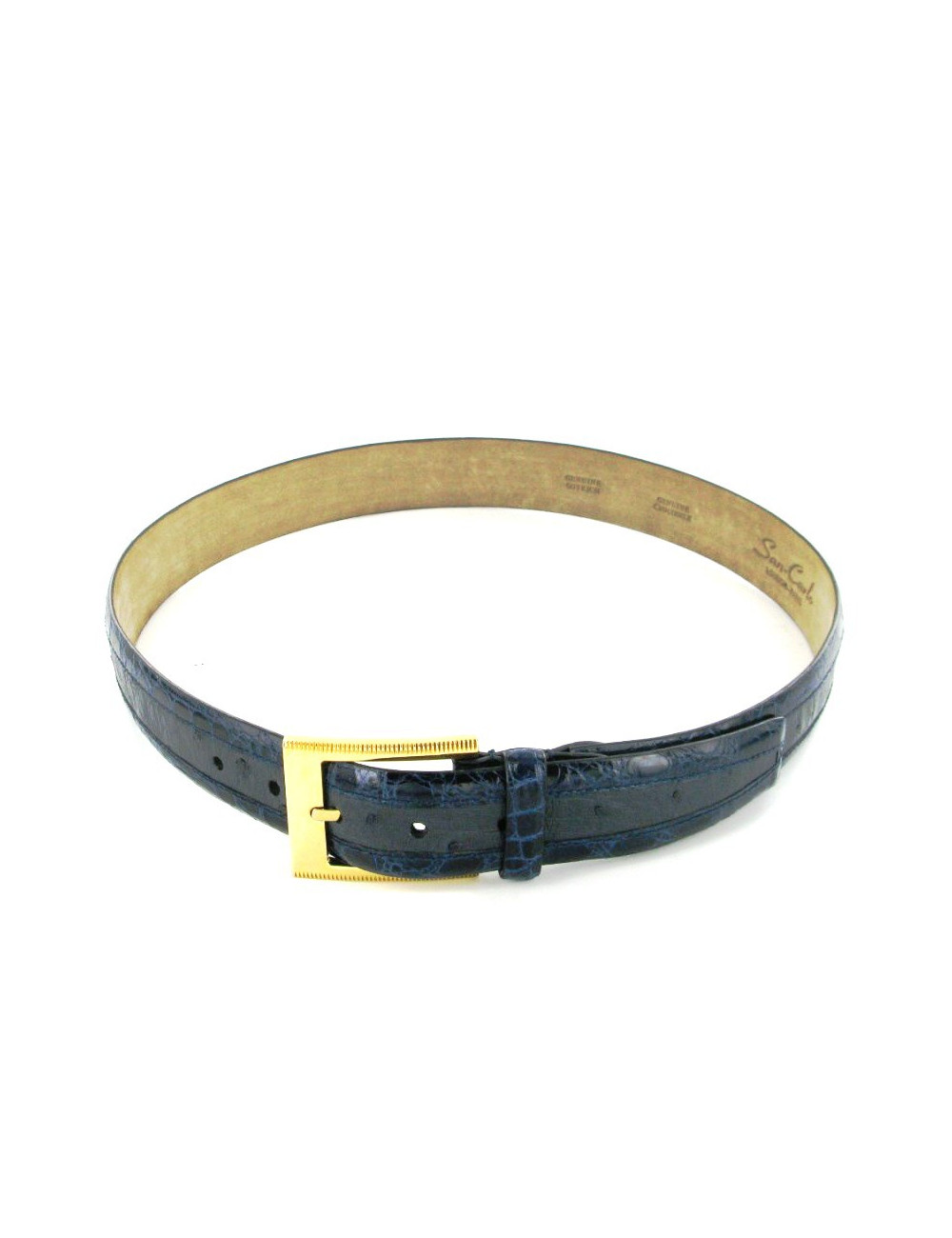 Ceinture autruche et croco SAN-CARLO