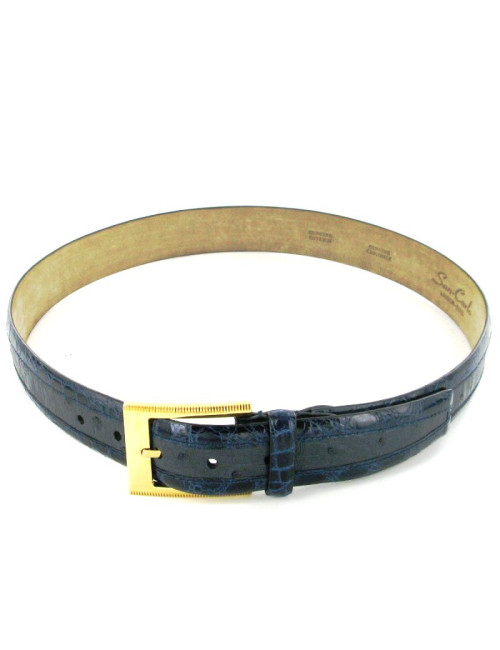 Ceinture autruche et croco SAN-CARLO