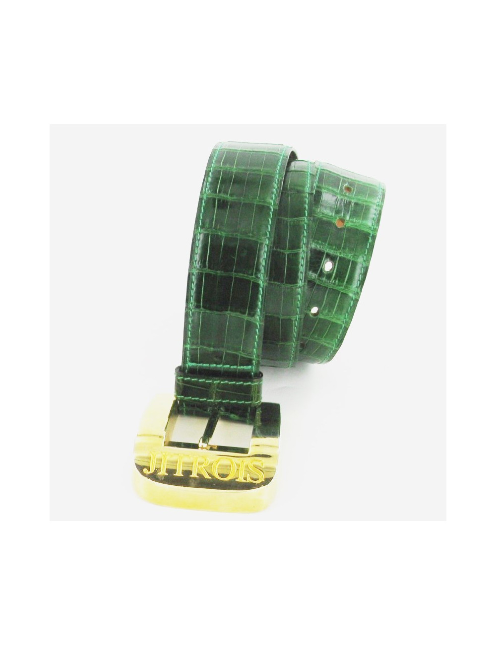 Belt Jean-Claude JITROIS Emerald crocodile