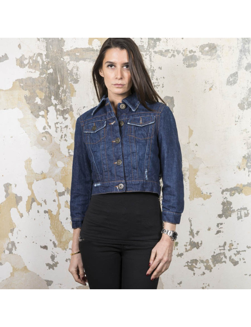 Blouson JEAN PAUL GAULTIER t 38 en toile denim