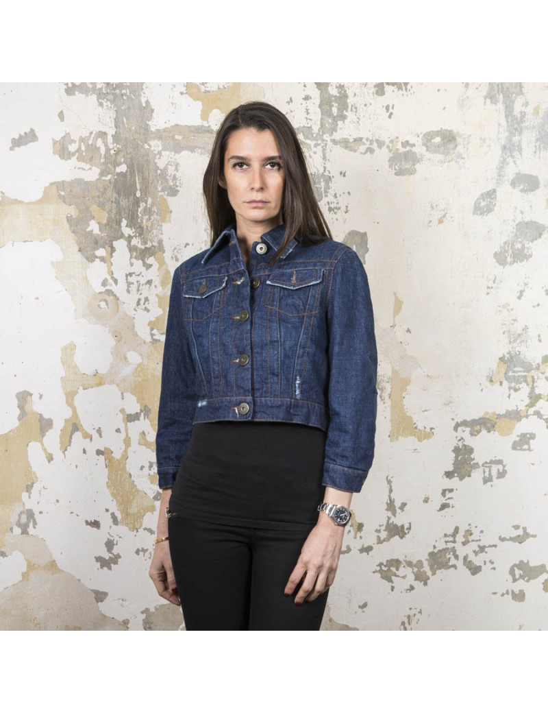 Blouson JEAN PAUL GAULTIER t 38 en toile denim