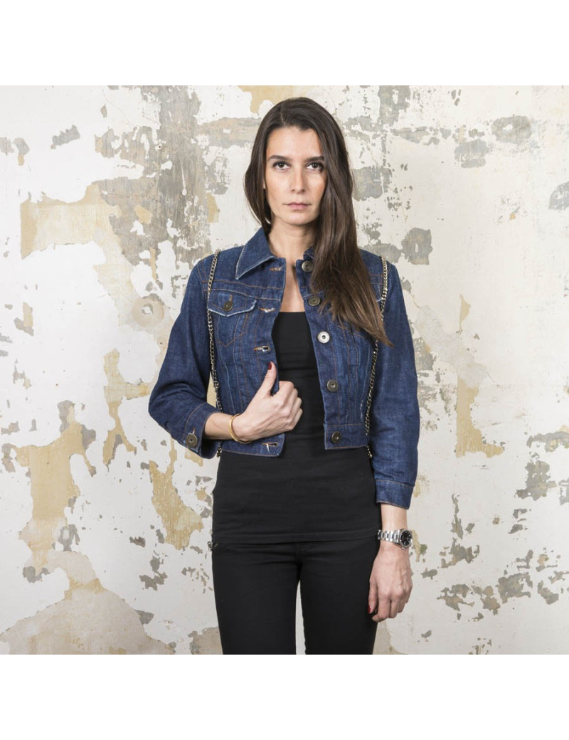 Blouson JEAN PAUL GAULTIER t 38 en toile denim